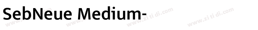 SebNeue Medium字体转换